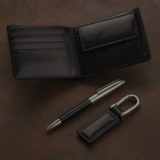 Gift set of a wallet, keyring and pen "Business.3"