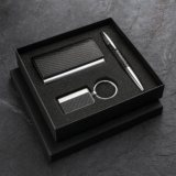 Gift set of a business card holder, keyring and pen "Office.2"