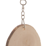 Keychain made of natural wood "Leaf"