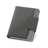 "RUSSEL" PU and polyester fabric cover with A5 notebook