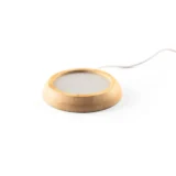 A cup warmer with a bamboo body