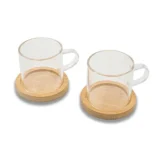 "LIBERIKA" set of 2 glass cups