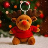 “Julre” plush Christmas keyring - reindeer