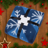 Blue Snowflake Blanket