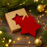 “Vagnesit” Set of RPET Christmas coasters