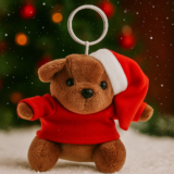 “Julnall” plush Christmas keyring - bear
