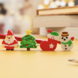 “Somma” set of Christmas erasers / eraser