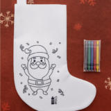 "Julfa Gift" colouring Christmas stocking
